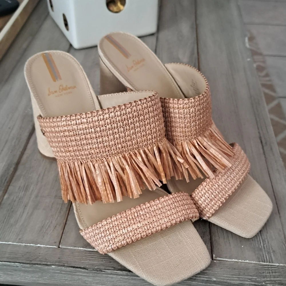 NWT SAM EDELMAN KAMRYN FRINGE HEEL $140